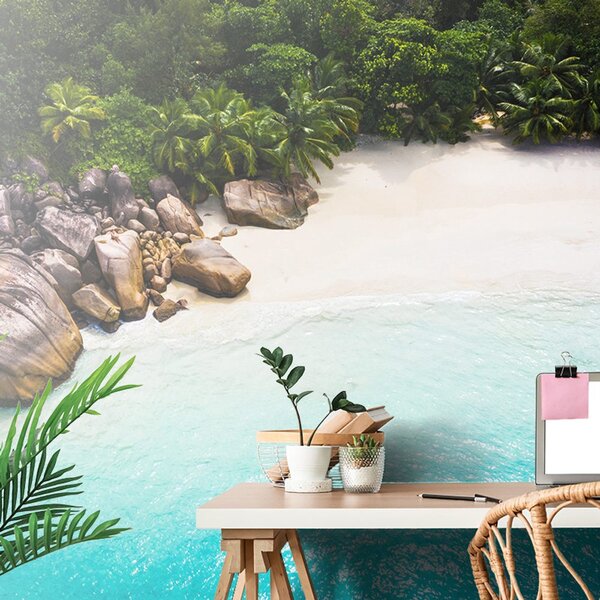 Carta da parati – Costa delle Seychelles