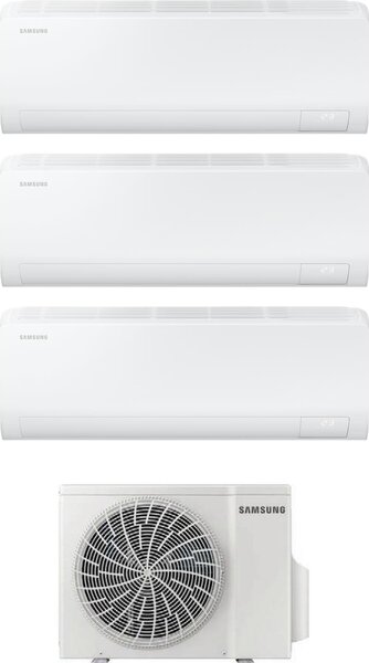 Samsung Climatizzatore Trial Split Inverter 9000 + 9000 + 9000 Btu Condizionatore con Pompa di Calore Classe A+++/A++ (Unit Interne + Unit Estern