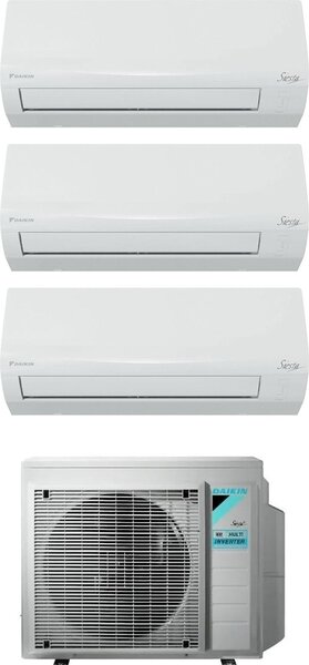 Daikin Climatizzatore Trial Split Inverter 9000+9000+12000 Btu Condizionatore con Pompa di Calore Classe A++/A+ Gas R32 (Unit Interna + Unit Este
