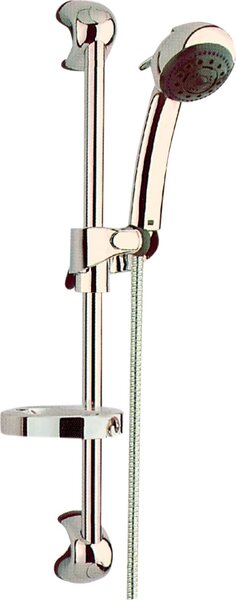 Groenlandia Colonna Doccia Saliscendi con Doccetta 5 getti e Portasapone Altezza 60 cm - A91+1101 Serie Europa