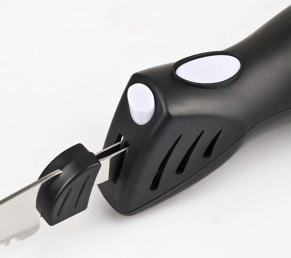 Girmi Coltello elettrico con 2 Lame Inox Potenza 45 Watt Funzione Pulse Protezione dita colore Nero - 161884 CT10