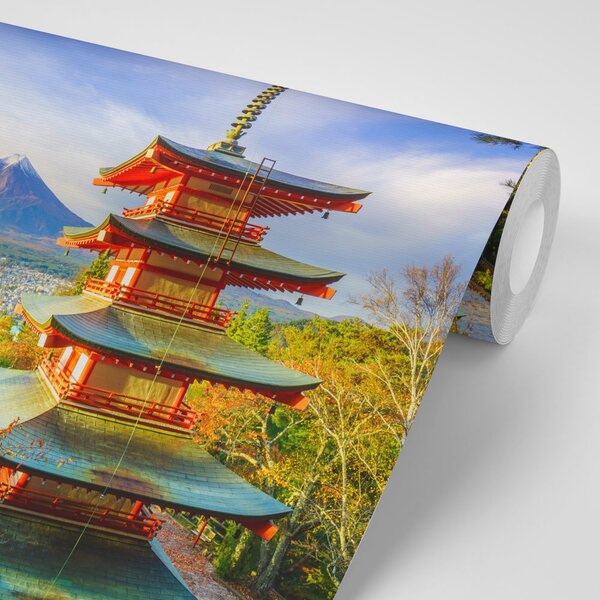 Carta da parati – Vista sulla Pagoda Chureito e monte Fuji