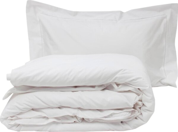 Blanco Raya Completo Letto in Percalle di Cotone Letto Singolo Set: Copripiumone 155x205 cm / Lenzuolo con Angoli 90x200 cm / 1 Federa 50x80 colore