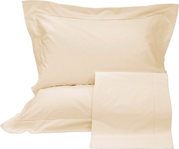 Blanco Raya Completo Letto in Percalle di Cotone Letto Matrimoniale Set: Lenzuolo Sopra 268x300 cm / Lenzuolo con Angoli 180x200 cm / 2 Federe 50x8