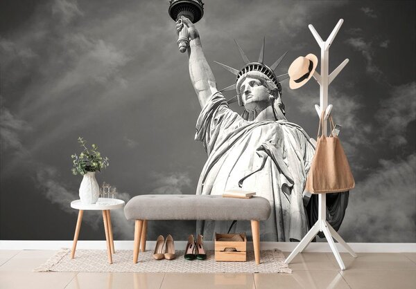 Carta da parati – Statua della Libertà in bianco e nero