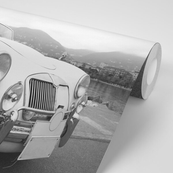 Carta da parati – Auto d'epoca lussuosa in bianco e nero