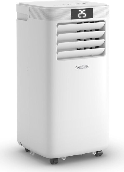 OLIMPIA SPLENDID Condizionatore Portatile 10000 Btu /h Climatizzatore Classe A/A Funzione Deumidificatore con Tubo Dolceclima 10 HP WIFI - 02474