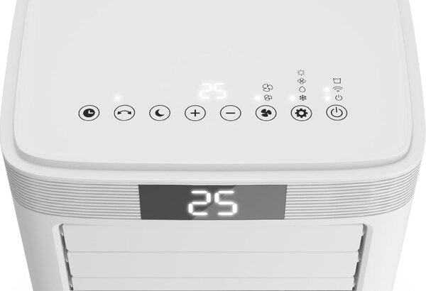 OLIMPIA SPLENDID Condizionatore Portatile 10000 Btu /h Climatizzatore Classe A/A Funzione Deumidificatore con Tubo Dolceclima 10 HP WIFI - 02474