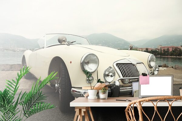 Carta da parati – Auto d'epoca lussuosa