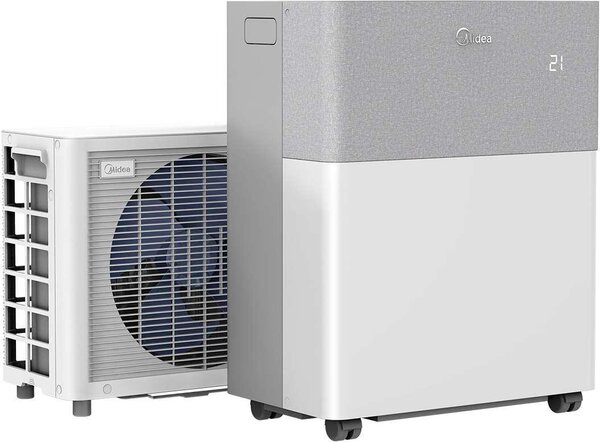 MIDEA Condizionatore Portatile 12000 Btu Climatizzatore con Pompa di Calore Classe A++/A+ con Unit Esterna - 12HP Porta Split