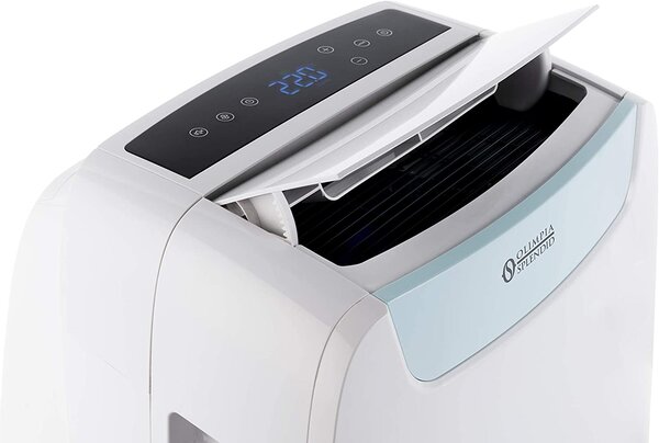 OLIMPIA SPLENDID Condizionatore Portatile 13000 Btu/h (Gas R290) Climatizzatore silenzioso Classe A+ Funzione Deumidificatore Telecomando Timer e