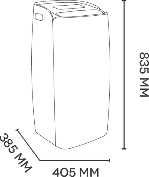 Argo Condizionatore Portatile 13000 Btu/h Climatizzatore con Pompa di Calore Classe A/A++ - 398400016 Milo Plus