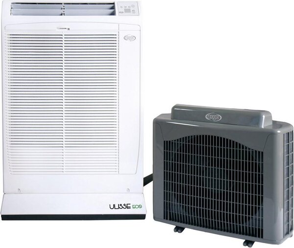 Argo Condizionatore Portatile 13000 BTU/h Climatizzatore con Unit Esterna Classe A con Telecomando e Timer colore Bianco - Ulisse Eco