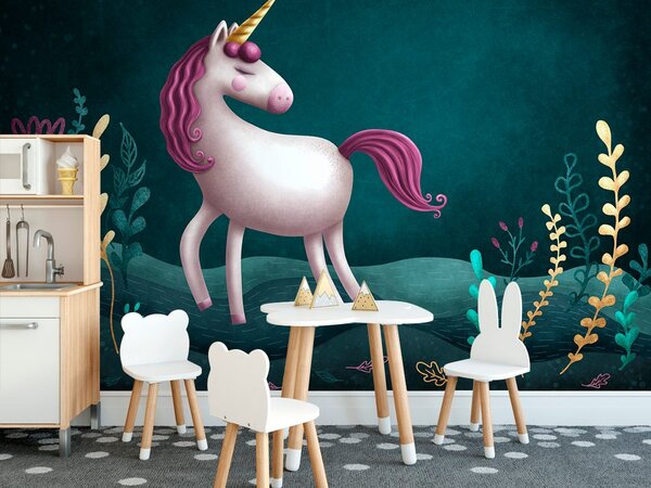 Carta da parati – Unicorno fiabesco