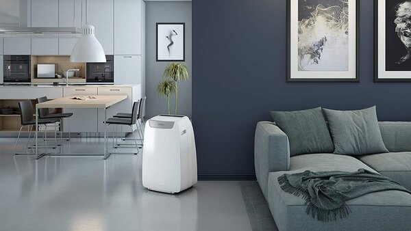 OLIMPIA SPLENDID Condizionatore Portatile 3.5 Kw Climatizzatore con Pompa di Calore Classe A/A+ Deumidificatore WiFi Telecomando e Timer - 02029 Ai