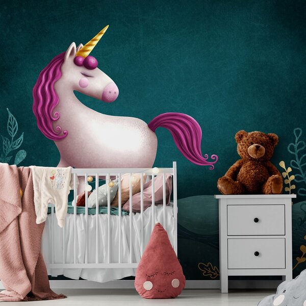 Carta da parati – Unicorno fiabesco