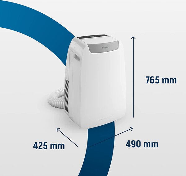 OLIMPIA SPLENDID Condizionatore Portatile 3.5 Kw Climatizzatore con Pompa di Calore Classe A/A+ Deumidificatore WiFi Telecomando e Timer - 02029 Ai