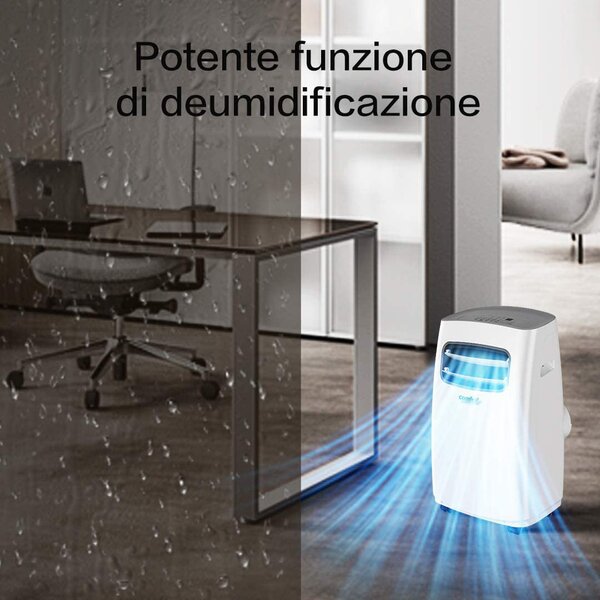 Comfee Condizionatore Portatile 9000 Btu /h Climatizzatore Classe A con Timer Gas R290 colore Bianco - SOGNIDORO-09E