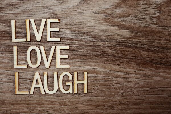 Carta da parati – Parole - Live Love Laugh