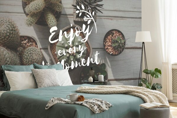 Carta da parati – Citazione - Enjoy every moment