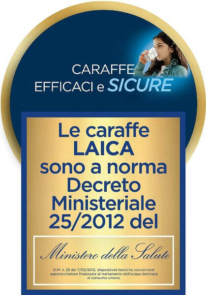 LAICA Confezione n 6 Filtri Caraffa Biflux F6S