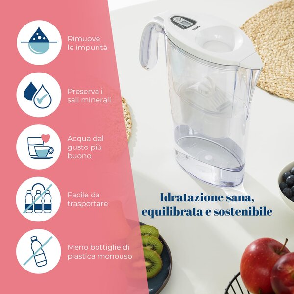 LAICA Confezione n 6 Filtri + Caraffa Filtrante Laica - J996