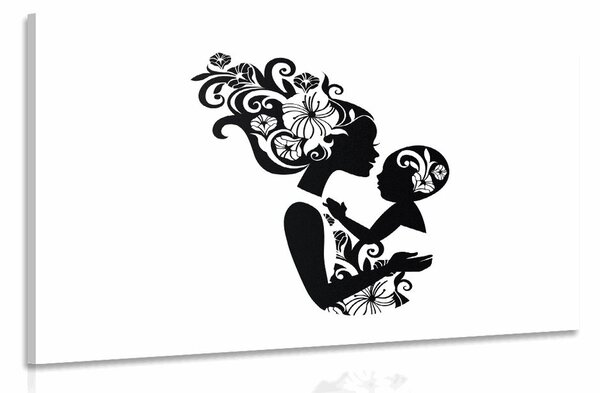 Stampa su tela – Tra le braccia della madre