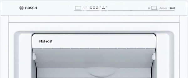 Bosch Congelatore a Cassetti Verticale Capacit 200 Litri No Frost Classe energetica E Capacit di congelamento 20 Kg/24h colore Bianco - GSN29VWEP