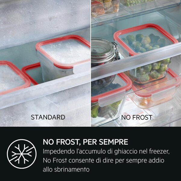 Aeg Congelatore a Cassetti Verticale Capacit 204 Litri Classe energetica E Capacit di congelamento 16,5 kg/24h No Frost - ABE818E6NC