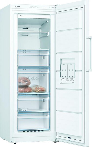 Bosch Congelatore a Cassetti Verticale Capacit 200 Litri No Frost Classe energetica E Capacit di congelamento 20 Kg/24h colore Bianco - GSN29VWEP