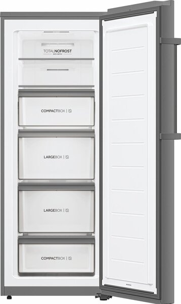 Haier Congelatore a Cassetti Verticale Capacit 226 Litri No Frost Classe energetica E Capacit di congelamento 14 kg/24h colore Inox - H4F226SEH1