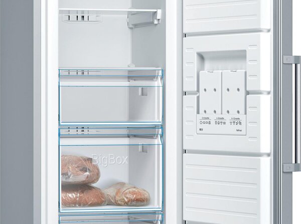 Bosch Congelatore a Cassetti Verticale Capacit 242 Litri No Frost Classe E colore Inox - GSN36VLEP Serie 4