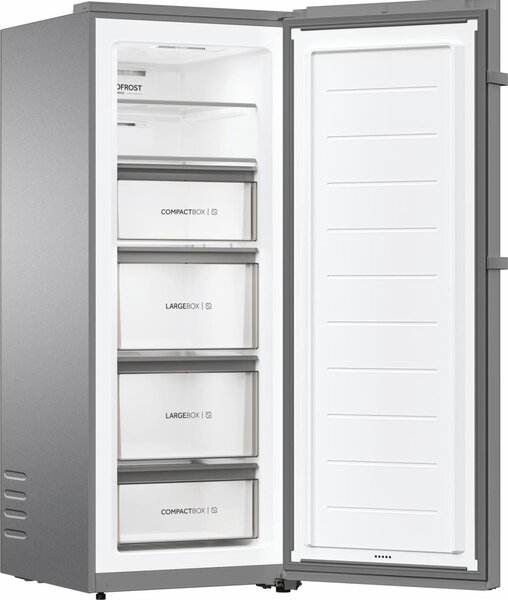 Haier Congelatore a Cassetti Verticale Capacit 226 Litri No Frost Classe energetica E Capacit di congelamento 14 kg/24h colore Inox - H4F226SEH1