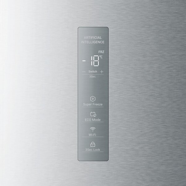 Haier Congelatore a Cassetti Verticale Capacit 226 Litri No Frost Classe energetica E Capacit di congelamento 14 kg/24h colore Inox - H4F226SEH1