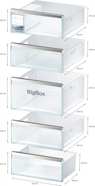 Bosch Congelatore a Cassetti Verticale Capacit 328 Litri Classe energetica D Capacit di congelamento 22 kg/24h No Frost - GSN54AWDV