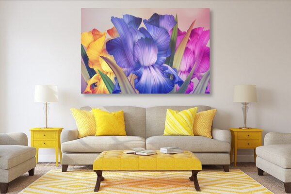 Quadro su tela – Fantasia floreale