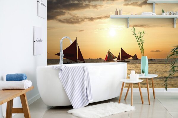 Carta da parati – Tramonto sul mare