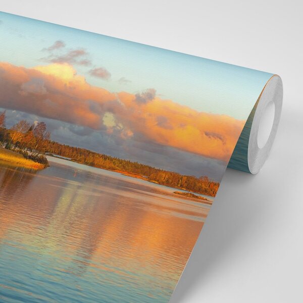 Carta da parati – Tramonto sul lago