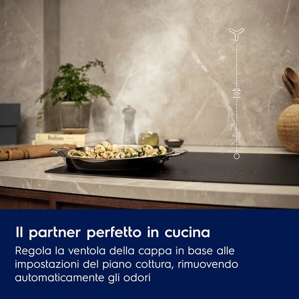 Electrolux Cappa Cucina Aspirante a Parete Larghezza 90 cm Profondit 45 cm Classe A colore Acciaio Inox - LFT829X Serie 700 Breeze