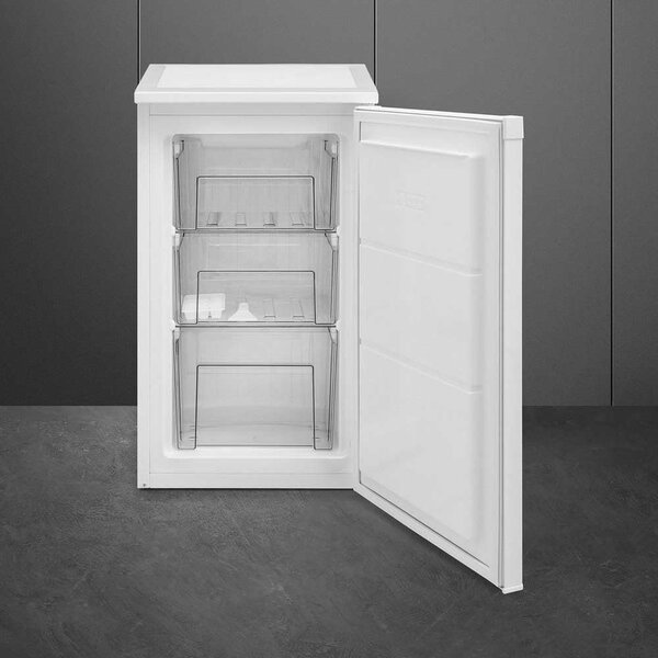 Smeg Congelatore a Cassetti Verticale Sottopiano Capacit 63 Litri Classe energetica E Capacit di congelamento 3,3 kg/24h colore Bianco - FF08EW