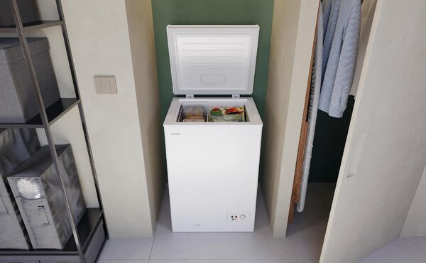 Candy Congelatore a Pozzetto Orizzonatale 97 Litri Classe E Capacit di Congelamento 4,5 kg/24h Statico colore Bianco - CCHH 100E