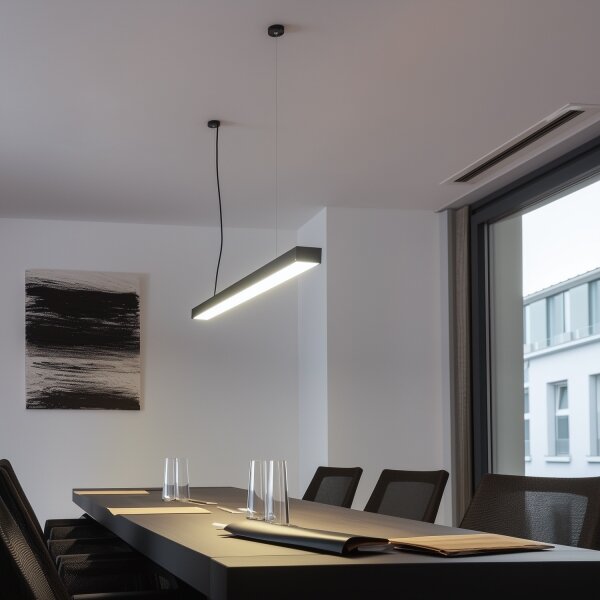 LED Soffitto fisso Lampada a sospensione CYNIDECO LED/30W/230V 4000K nero