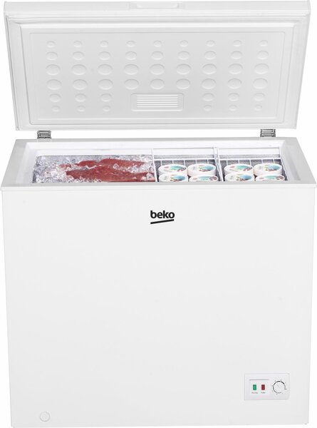 Beko Congelatore a Pozzetto Orizzontale Capacit 198 Litri Classe energetica E Capacit di Congelamento 10 kg/24h Bianco - CF200EWN