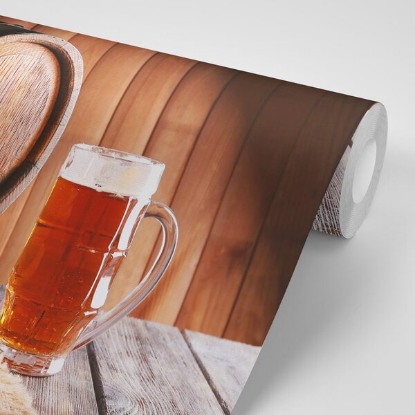 Carta da parati – Barile di birra