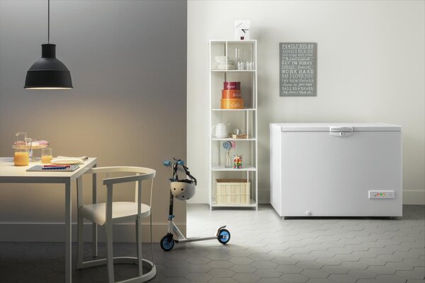 Indesit Congelatore a Pozzetto Orizzontale Capacit 315 Litri Classe E Capacit di congelamento 15 kg/24h Funzione Congelamento veloce - OS 2A 300 H