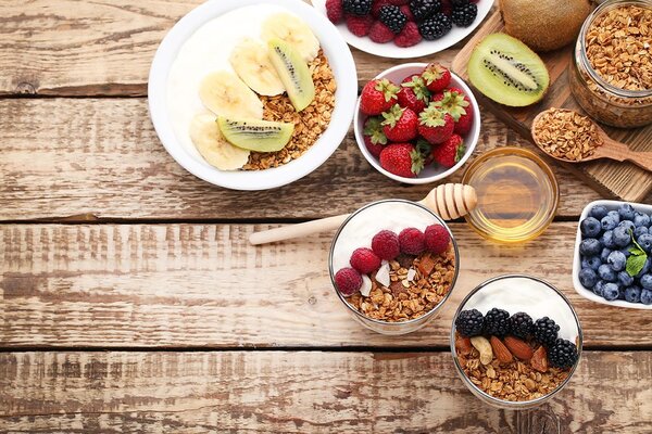 Carta da parati – Colazione sana