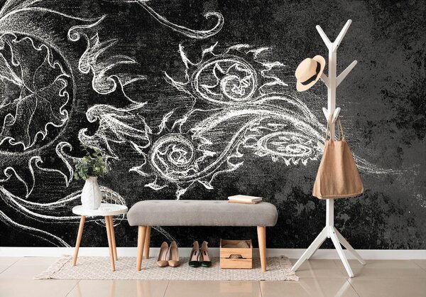 Carta da parati – Disegno straordinario in bianco e nero