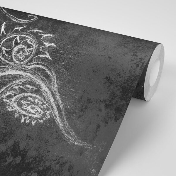 Carta da parati – Disegno straordinario in bianco e nero