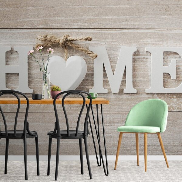 Carta da parati – Scritta Home in stile vintage