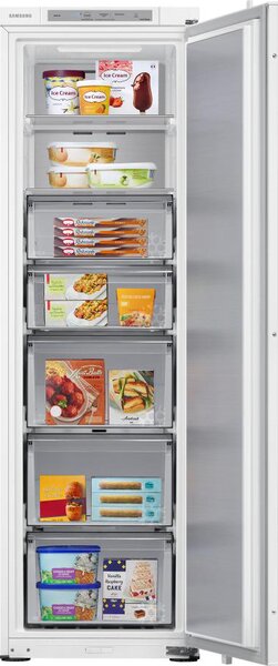 Samsung Congelatore Verticale a Cassetti Capacit 220 Litri Classe energetica E Capacit di Congelamento 12 Kg/24h Raffreddamento No Frost - BRZ227